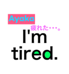 あやかスタンプ！アルファベット順（個別スタンプ：30）