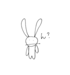 おもしろかわいいうさぎ（個別スタンプ：3）