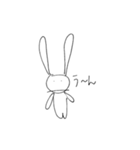 おもしろかわいいうさぎ（個別スタンプ：4）