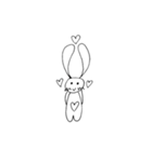 おもしろかわいいうさぎ（個別スタンプ：9）