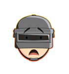 PUBG Helmet Head（個別スタンプ：4）