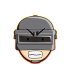 PUBG Helmet Head（個別スタンプ：5）
