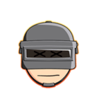 PUBG Helmet Head（個別スタンプ：6）