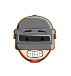 PUBG Helmet Head（個別スタンプ：8）