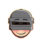 PUBG Helmet Head（個別スタンプ：12）