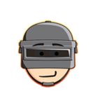 PUBG Helmet Head（個別スタンプ：13）