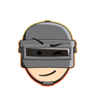 PUBG Helmet Head（個別スタンプ：15）