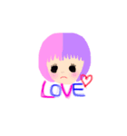 派手髪ちゃん♡（個別スタンプ：1）