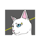 White cat Tiles and he's friends（個別スタンプ：4）