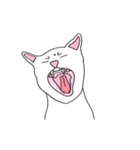 White cat Tiles and he's friends（個別スタンプ：5）