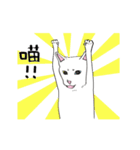 White cat Tiles and he's friends（個別スタンプ：10）