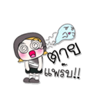 ..My name is Moji. ！（個別スタンプ：8）