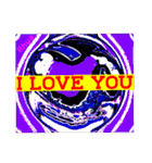 l LOVE YOU (MARBLE )of lihua（個別スタンプ：4）