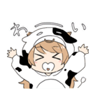 牛の女の子（個別スタンプ：11）