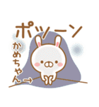 かめちゃんが使う名前スタンプ（個別スタンプ：10）