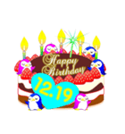12月の誕生日☆日付入り☆ケーキでお祝い♪（個別スタンプ：19）