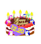 12月の誕生日☆日付入り☆ケーキでお祝い♪（個別スタンプ：20）