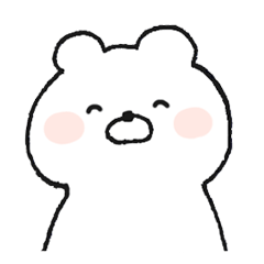 [LINEスタンプ] シンプル白熊