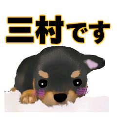 [LINEスタンプ] 三村さん用の名前スタンプ・子犬イラストの画像（メイン）