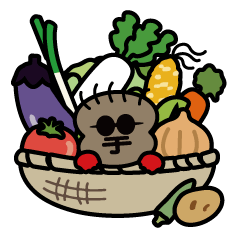 [LINEスタンプ] いもメンとダジャレな野菜と果物たち