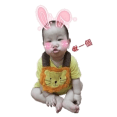 [LINEスタンプ] Two cute baby