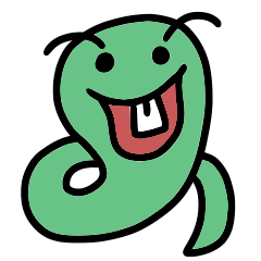 [LINEスタンプ] Green small snake 2