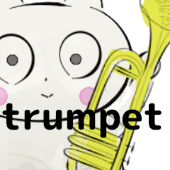 [LINEスタンプ] orchestra trumpet everyone English ver