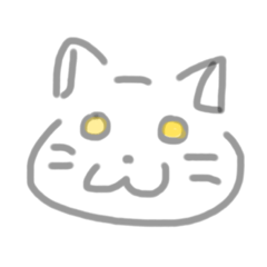[LINEスタンプ] 白いぬこ