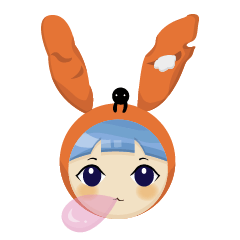 [LINEスタンプ] Rabbit with her friends