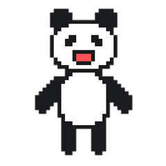 [LINEスタンプ] A panda's day