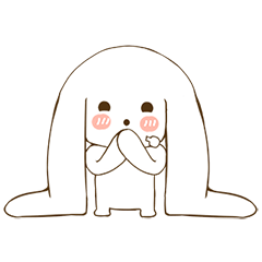 [LINEスタンプ] Cute Long Ears Bunny