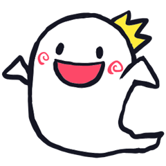 [LINEスタンプ] おばけのバケット王子