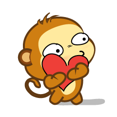 [LINEスタンプ] Always Having Fun Monkeys_animate_7の画像（メイン）