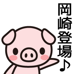 [LINEスタンプ] Okazaki Sticker go go go go