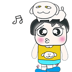 [LINEスタンプ] Mr. Hayato and dog..^_^！！！