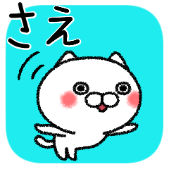 [LINEスタンプ] さえちゃんねこ