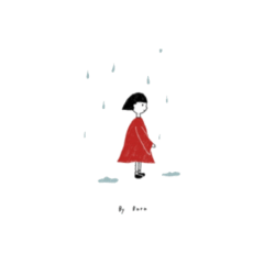 [LINEスタンプ] little girl and little boy
