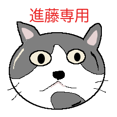 [LINEスタンプ] 【進藤専用】猫好きスタンプ