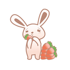 [LINEスタンプ] rabbit happy time