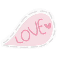 [LINEスタンプ] Text frames