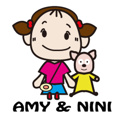 [LINEスタンプ] AMY ＆ NINI