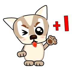[LINEスタンプ] Bow Bow dog