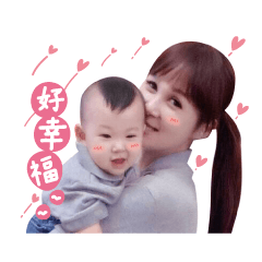 [LINEスタンプ] This pair of mother and child (Ani Boss)