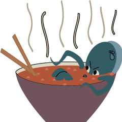 [LINEスタンプ] Deep Blue and Little Little