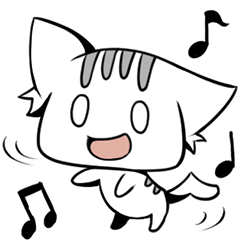 [LINEスタンプ] White cat and potato friend