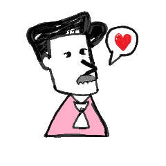 [LINEスタンプ] write like copperplate