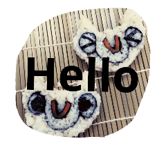 [LINEスタンプ] かわいいお寿司 パーティロール