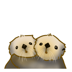 [LINEスタンプ] 全力でとぼけたいラッコ
