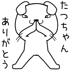 [LINEスタンプ] たつちゃんに送るスタンプ