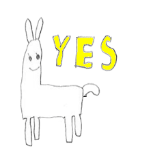 [LINEスタンプ] 癒しのラマちゃん。